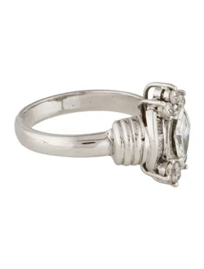 Pre-owned Ring 14k Diamond Cocktail  In Multi