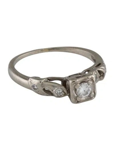 Pre-owned Ring 14k Diamond Cocktail  In Multi