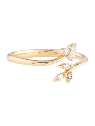 Pre-owned Ring 14k Diamond Cocktail  In Multi