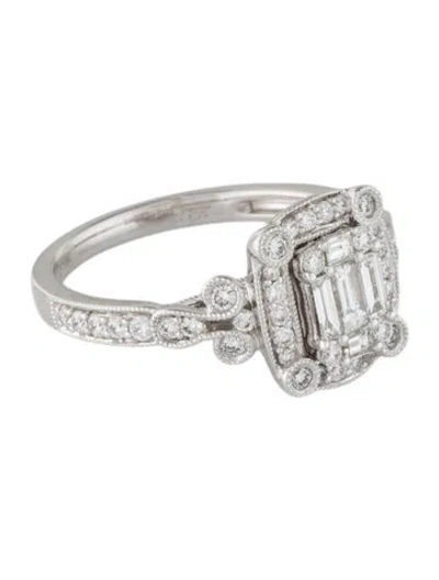 Pre-owned Ring 14k Diamond Cocktail  In Multi