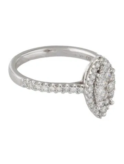 Pre-owned Ring 14k Diamond Cocktail  In Multi