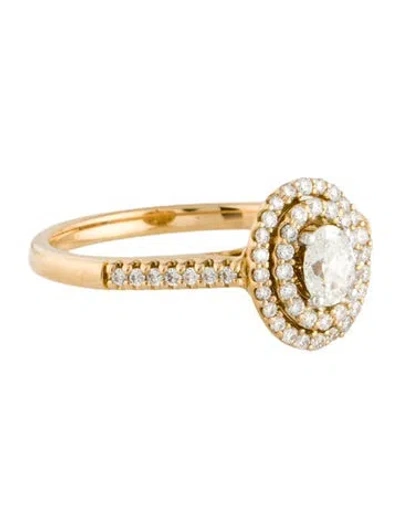 Pre-owned Ring 14k Diamond Cocktail  In Multi