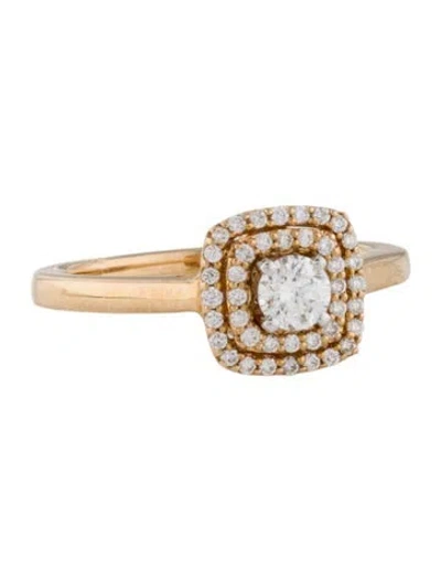 Pre-owned Ring 14k Diamond Cocktail  In Multi