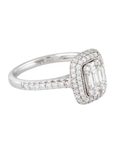 Pre-owned Ring 14k Diamond Cocktail  In Multi