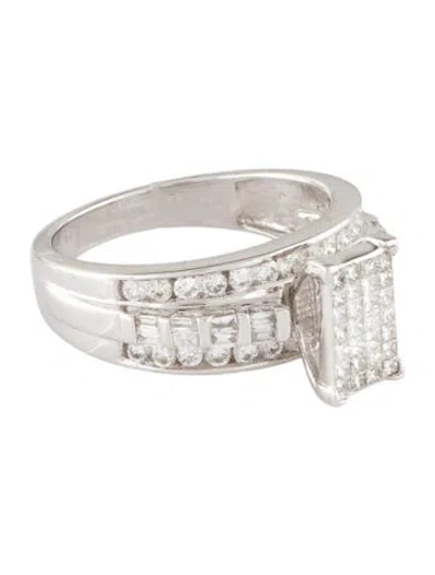 Pre-owned Ring 14k Diamond Cocktail  In Multi