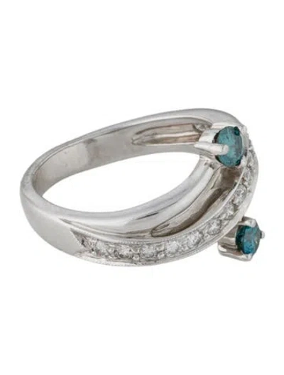 Pre-owned Ring 14k Diamond Cocktail  In Multi
