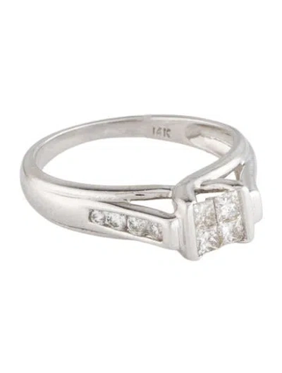 Pre-owned Ring 14k Diamond Cocktail  In Multi