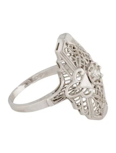 Pre-owned Ring 14k Diamond Cocktail  In Multi