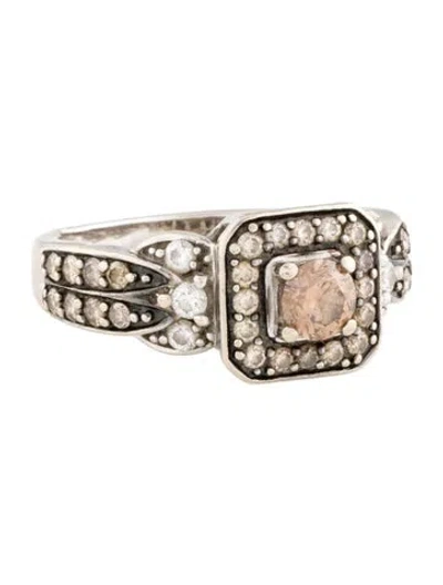 Pre-owned Ring 14k Diamond Cocktail  In Multi