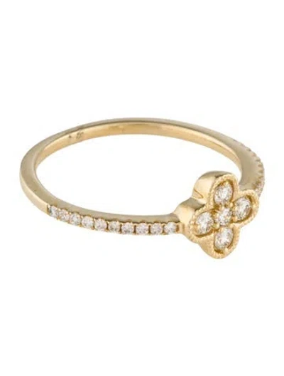 Pre-owned Ring 14k Diamond Cocktail  In Multi