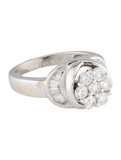 Pre-owned Ring 14k Diamond Cocktail  In Multi