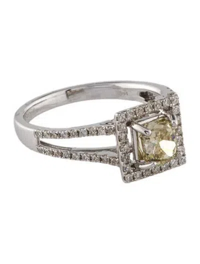 Pre-owned Ring 14k Diamond Cocktail  In Multi