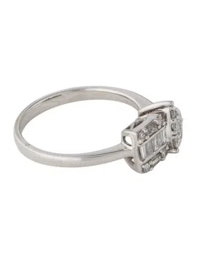 Pre-owned Ring 14k Diamond Cocktail  In Multi