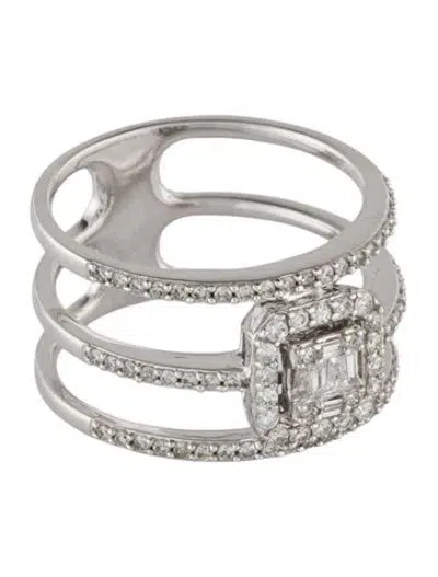 Pre-owned Ring 14k Diamond Cocktail  In Multi