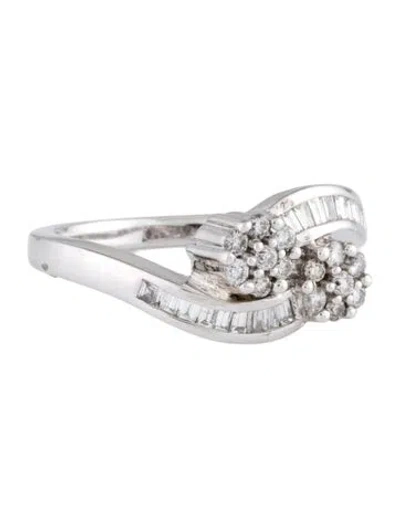 Pre-owned Ring 14k Diamond Cocktail  In Multi