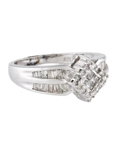 Pre-owned Ring 14k Diamond Cocktail  In Multi