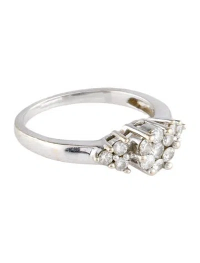 Pre-owned Ring 14k Diamond Cocktail  In Multi