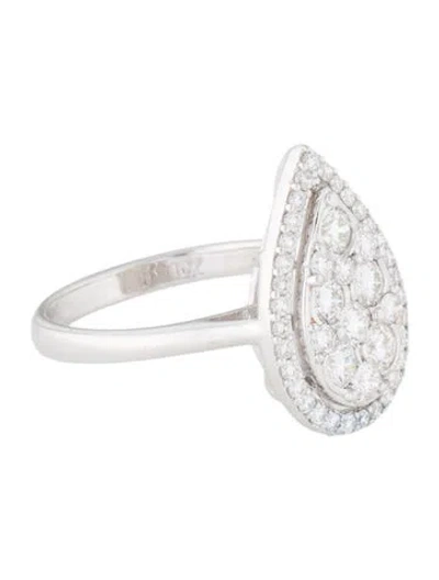 Pre-owned Ring 14k Diamond Cocktail  In Multi