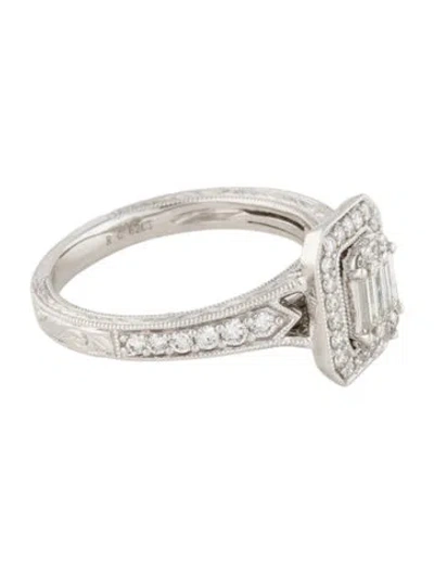 Pre-owned Ring 14k Diamond Cocktail  In Multi