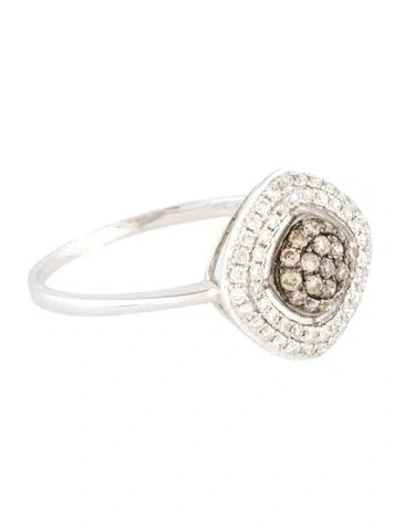 Pre-owned Ring 14k Diamond Cocktail  In Multi