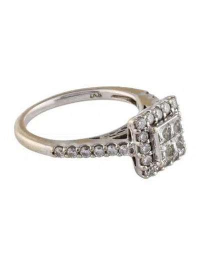 Pre-owned Ring 14k Diamond Cocktail  In Multi