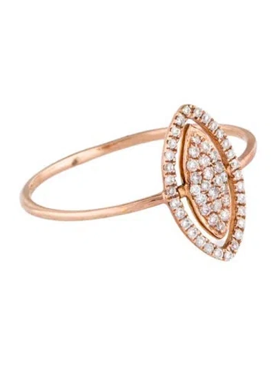 Pre-owned Ring 14k Diamond Cocktail  In Multi