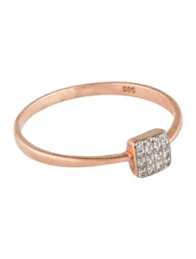 Pre-owned Ring 14k Diamond Cocktail  In Multi