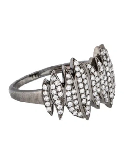 Pre-owned Ring 14k Diamond Cocktail  In Multi