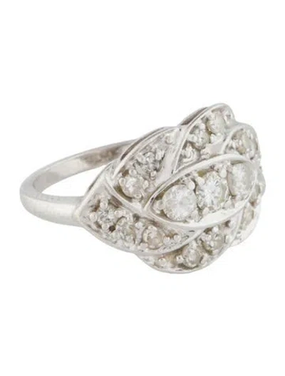 Pre-owned Ring 14k Diamond Cocktail  In Multi