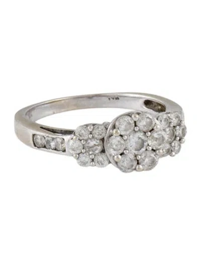Pre-owned Ring 14k Diamond Cocktail  In Multi