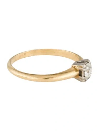 Pre-owned Ring 14k Diamond Cocktail  In Multi