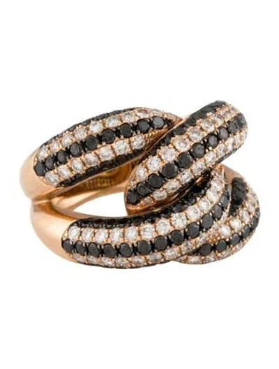 Pre-owned Ring 14k Diamond Cocktail  In Multi