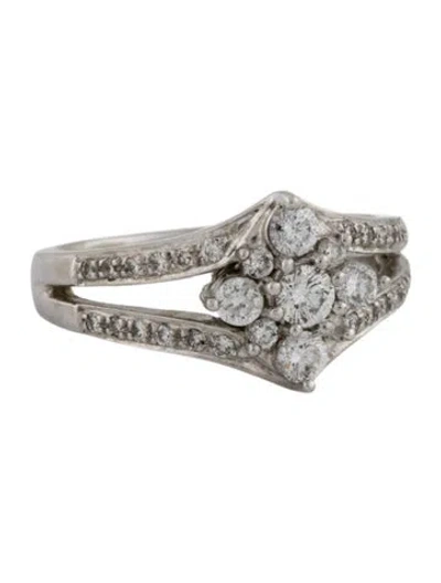 Pre-owned Ring 14k Diamond Cocktail  In Multi