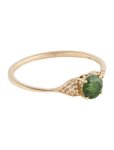 Pre-owned Ring 14k Diamond Cocktail  In Multi