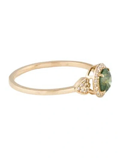 Pre-owned Ring 14k Diamond Cocktail  In Multi