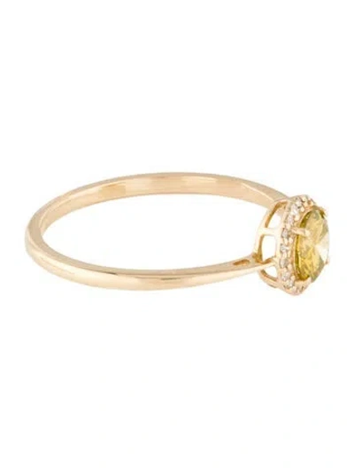 Pre-owned Ring 14k Diamond Cocktail  In Multi