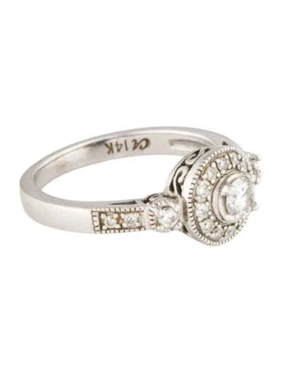 Pre-owned Ring 14k Diamond Cocktail  In Multi