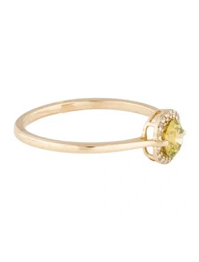 Pre-owned Ring 14k Diamond Cocktail  In Multi