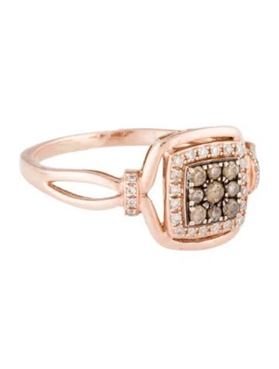 Pre-owned Ring 14k Diamond Cocktail  In Multi