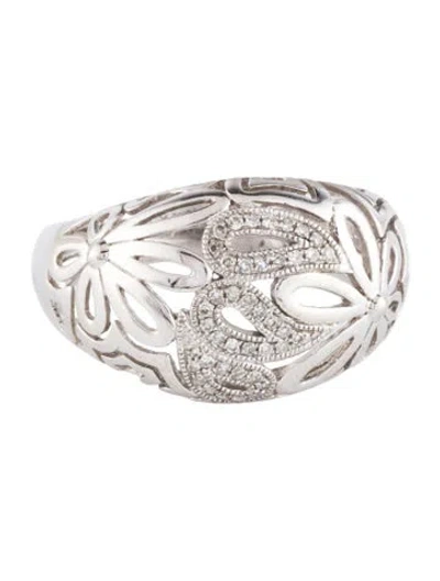 Pre-owned Ring 14k Diamond Cocktail  In Multi