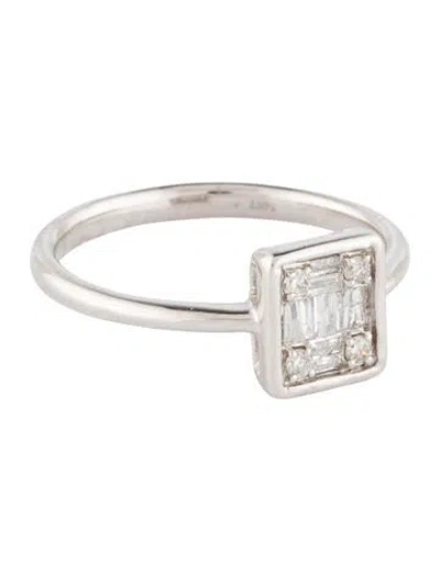 Pre-owned Ring 14k Diamond Cocktail  In Multi