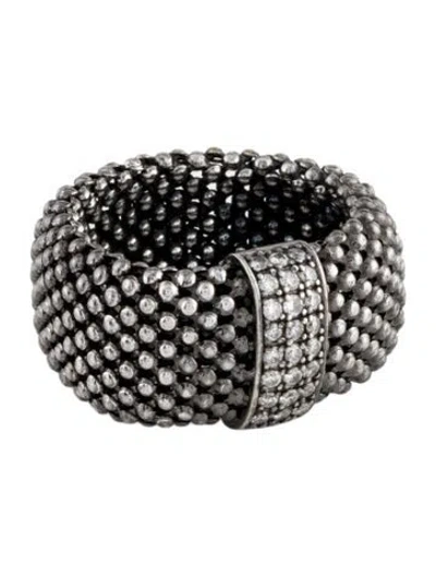 Pre-owned Ring 14k Diamond Cocktail  In Multi