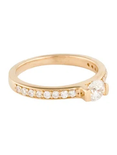 Pre-owned Ring 14k Diamond Cocktail  In Multi