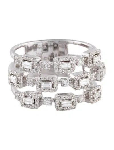 Pre-owned Ring 14k Diamond Cocktail  In Multi