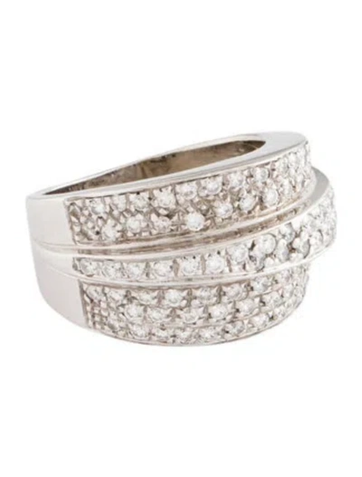 Pre-owned Ring 14k Diamond Cocktail  In Multi