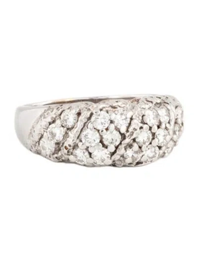 Pre-owned Ring 14k Diamond Cocktail  In Multi