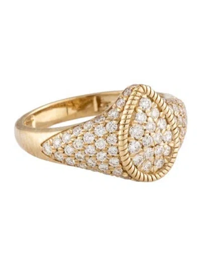 Pre-owned Ring 14k Diamond Cocktail  In Multicolor