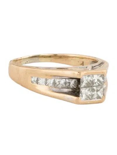 Pre-owned Ring 14k Diamond Cocktail  In Multicolor