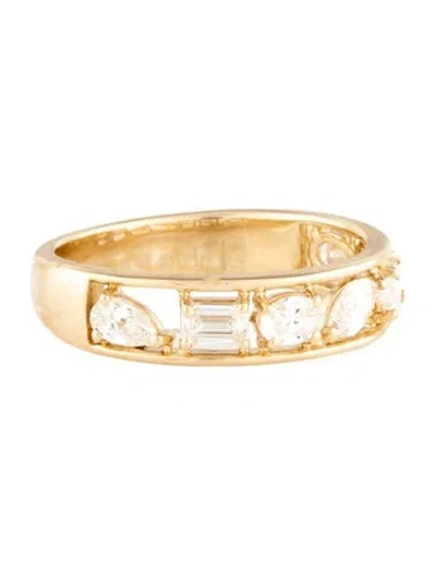 Pre-owned Ring 14k Diamond Cocktail  In Multicolor