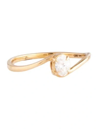 Pre-owned Ring 14k Diamond Cocktail  In Multicolor